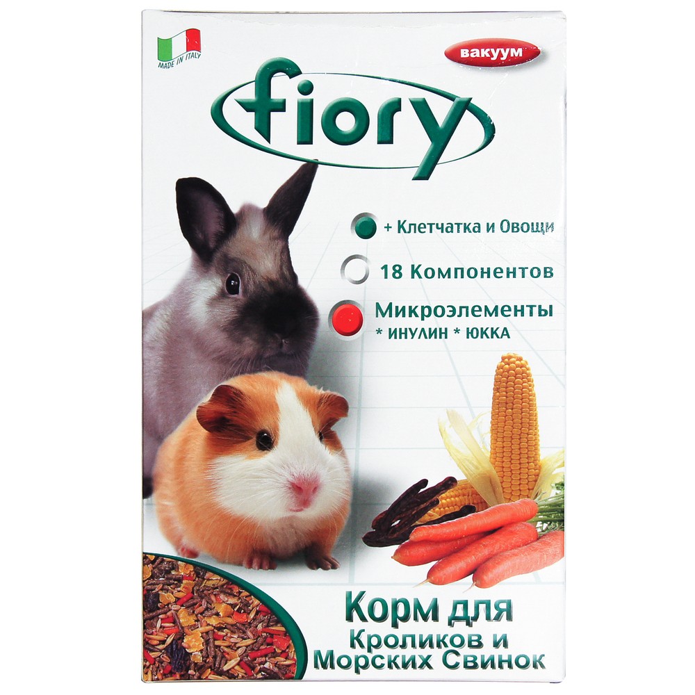 FIORY Смесь для свинок и кроликов CONIGLI E CAVIE (850 г)