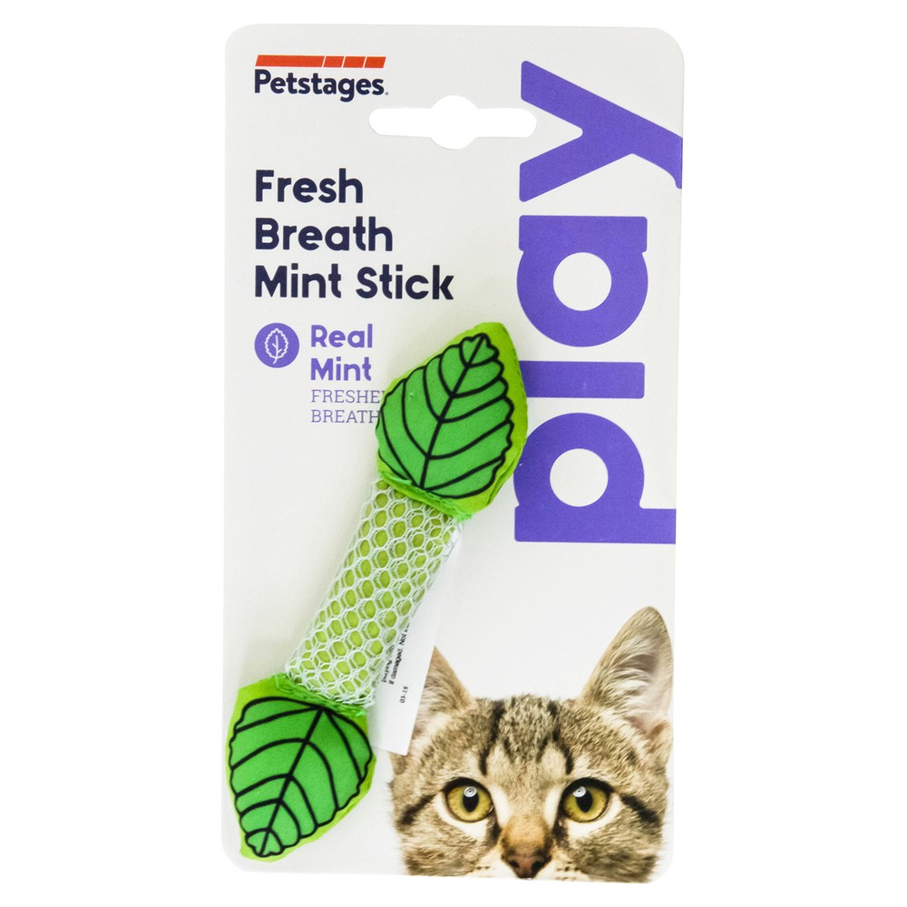 Petstages игрушка для кошек Dental "Мятный листик" 11 см (11 см)