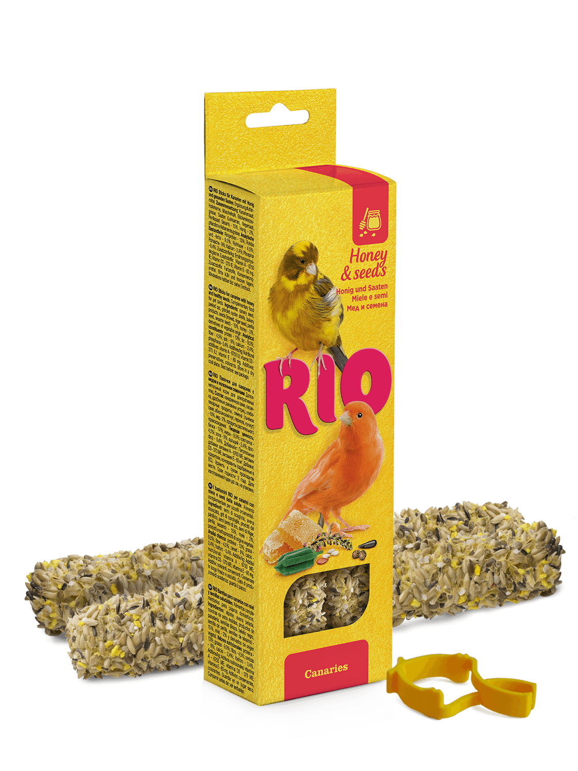RIO Палочки для канареек с медом и полезными семенами 2*40 гр