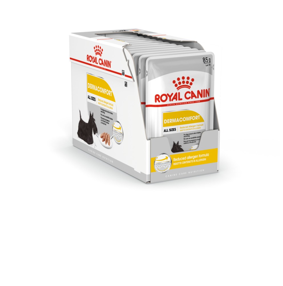 Пауч ROYAL CANIN влажный корм для собак Dermacomfort Canine Adult (в паштете) 0,85гр Пауч ROYAL CANIN влажный корм для собак Dermacomfort Canine Adult (в паштете) 0,85гр