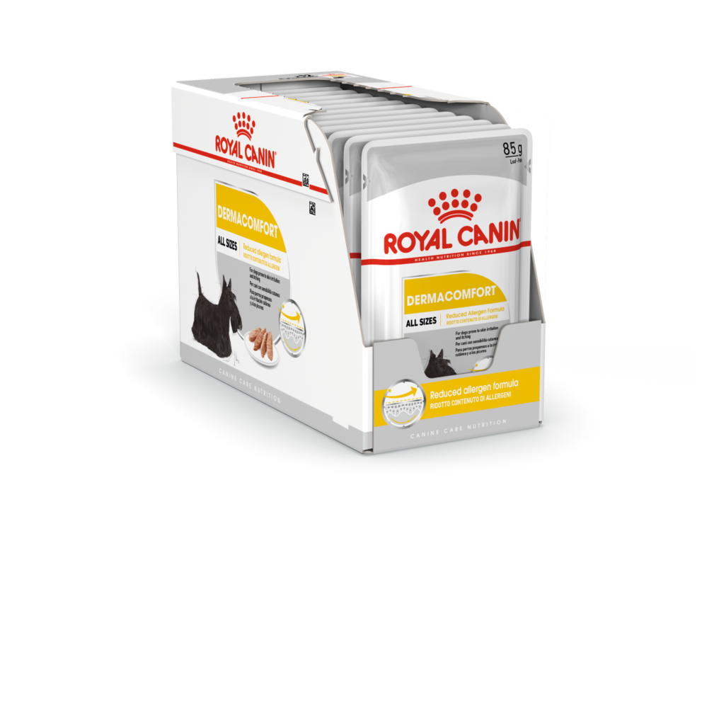 Пауч ROYAL CANIN влажный корм для собак Dermacomfort Canine Adult (в паштете) 0,85гр Пауч ROYAL CANIN влажный корм для собак Dermacomfort Canine Adult (в паштете) 0,85гр