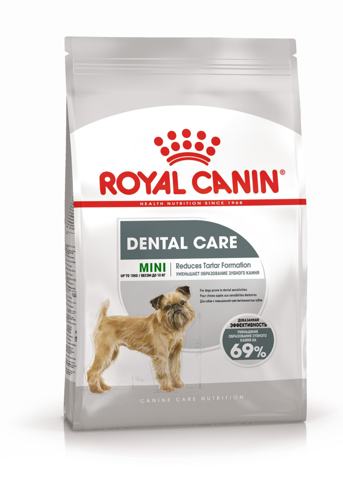 Корм Royal Canin для собак малых пород с повышенной чувствительностью зубов, Mini Dental Care 1 кг