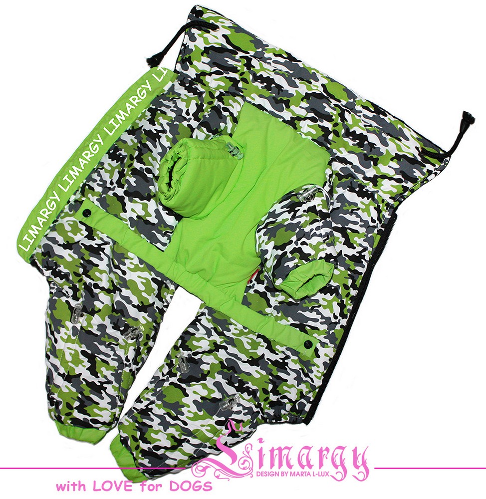 LIMARGY Комбинезон зимний "Camo-Lim"зеленый (S)