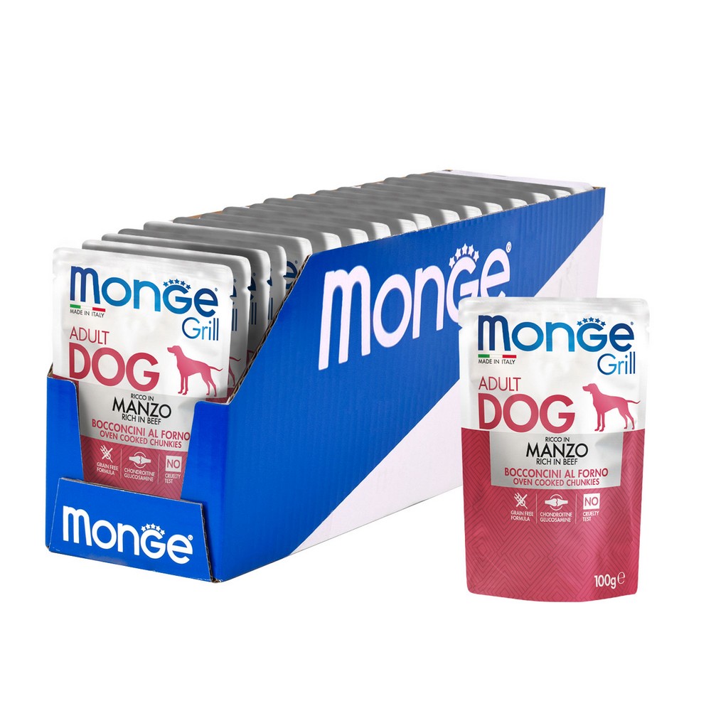 Monge Dog Grill Pouch паучи для собак говядина 100г (100 г) Monge Dog Grill Pouch паучи для собак говядина 100г (100 г)