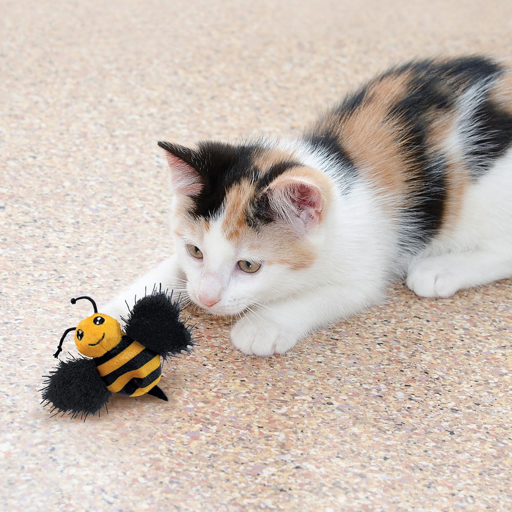 KONG игрушка для кошек Better Buzz Пчела, хрустит, с кошачьей мятой (30010) (Редактировать)