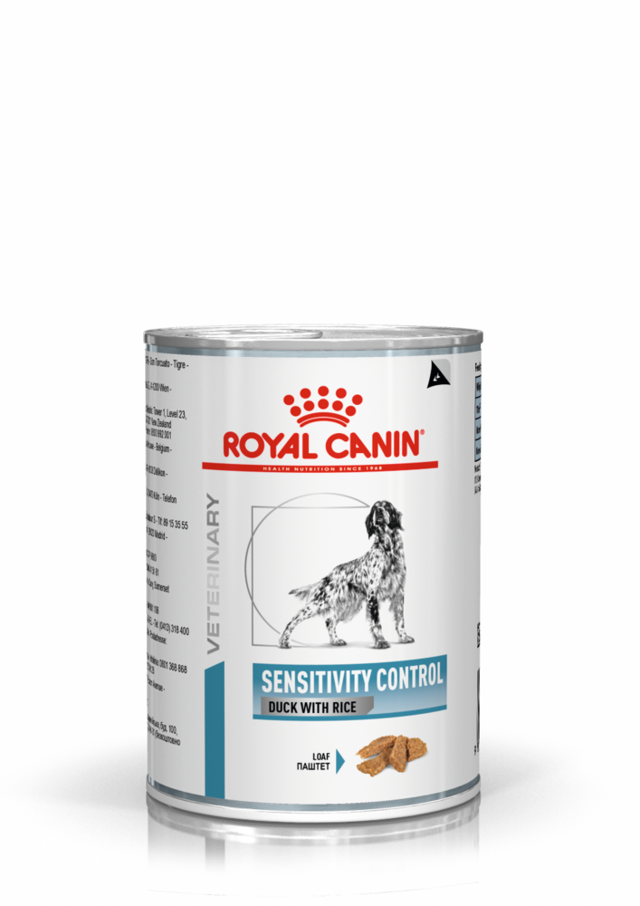 Консерва ROYAL CANIN влажный вет/корм для собак Sensitivity Control Canine Duck (пашт) банка 0,42 кг (Редактировать)