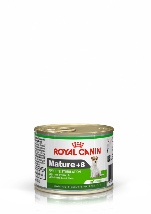 Консерва ROYAL CANIN влажный корм для собак старше 8 лет Mature 8+ (мусс) банка 0,195 кг (Редактировать)