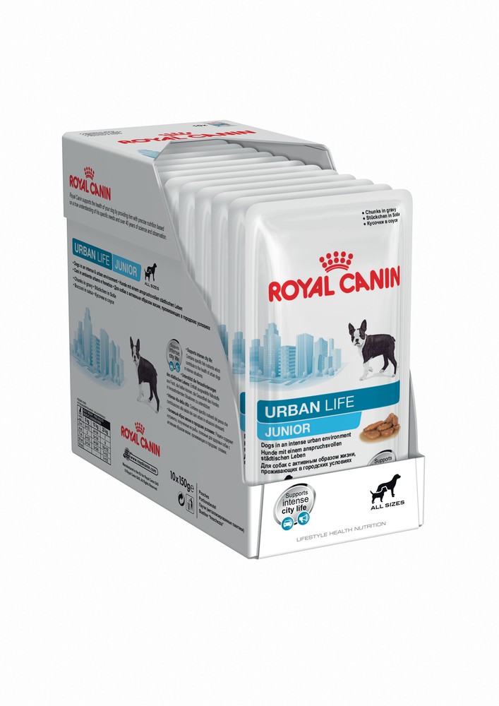 Консерва ROYAL CANIN влажный корм для собак (пауч) URBAN лайф Юниор соус 0,150 кг (Редактировать) Консерва ROYAL CANIN влажный корм для собак (пауч) URBAN лайф Юниор соус 0,150 кг (Редактировать)