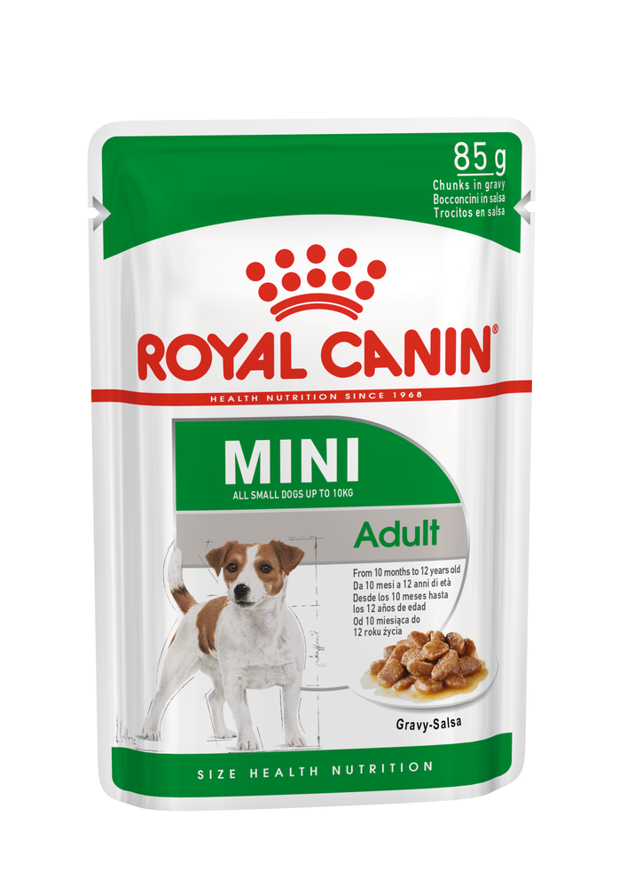 Пауч ROYAL CANIN влажный корм для собак мелких пород Mini Adult 5+1шт * 0,085 кг (Редактировать)