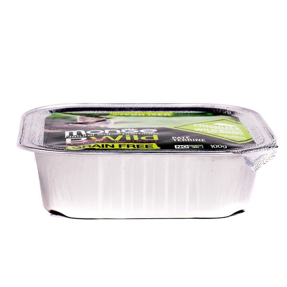 Monge Cat BWild GRAIN FREE Консервы из мяса дикого кабана с овощами для стерилиз. кошек (ламистер) (100 г) Monge Cat BWild GRAIN FREE Консервы из мяса дикого кабана с овощами для стерилиз. кошек (ламистер) (100 г)