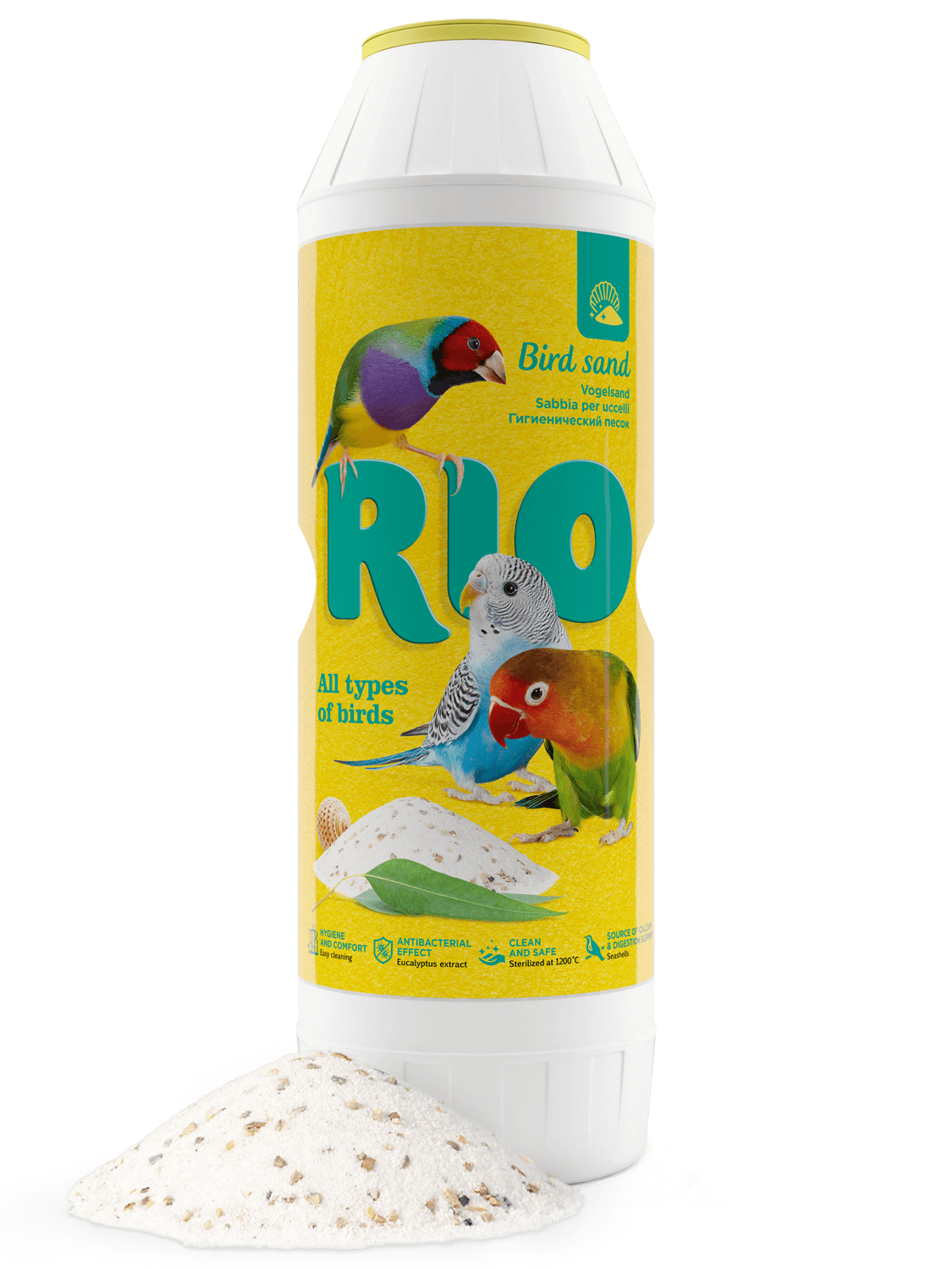 RIO Гигиенический песок с экстрактом эвкалипта и ракушечником 2 кг (2 кг)