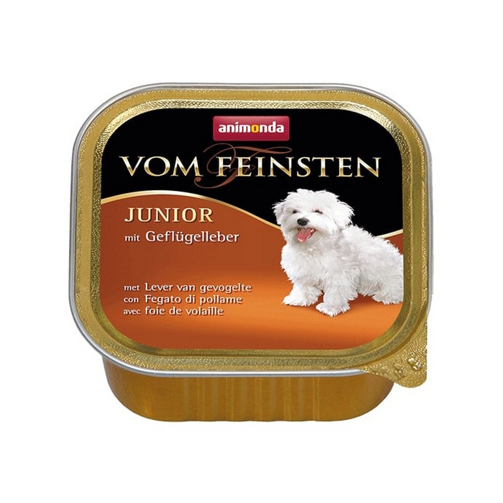 Animonda VOM FEINSTEN JUNIOR консерва щенков с мясом домашней птицы Ламистер 150гр (150 г)