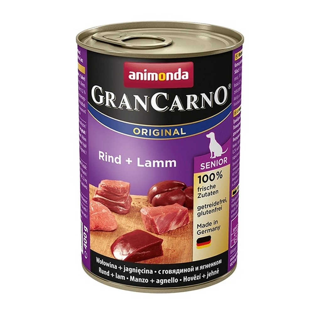 Animonda GRAN CARNO ORIGINAL ADULT консерва для собак с говядиной и ягненком (банка) (200гр)