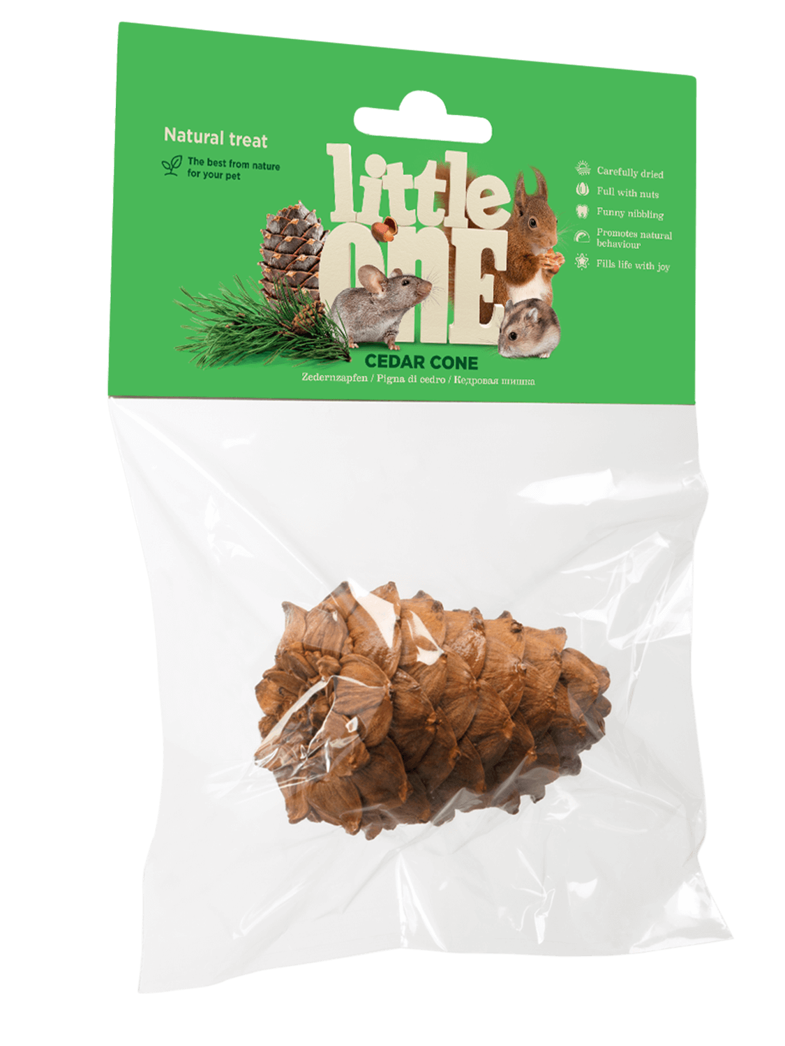 Little One Лакомство для грызунов Кедровая шишка (1шт)