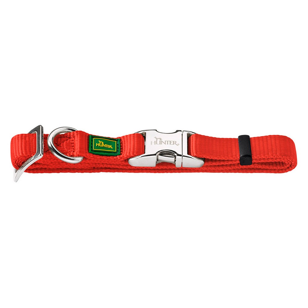 Hunter Smart ошейник для собак ALU-Strong М (30-45 см) нейлон с металлической застежкой красный ( 30-45 см)