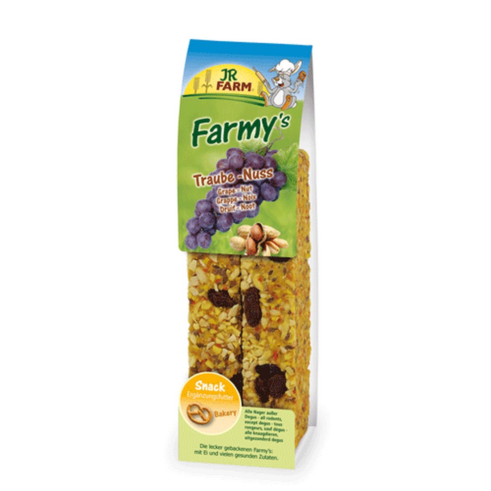 JR FARM Палочки для грызунов с Виноградом и орехом 160гр (160 г)