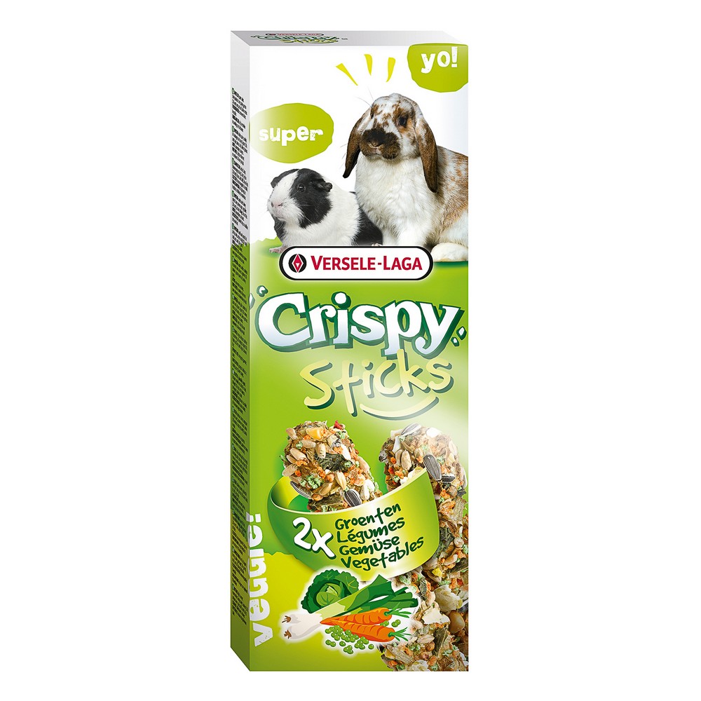 VERSELE-LAGA палочки для кроликов и морских свинок Crispy с овощами 2х55 г (30004) (2х55 г)
