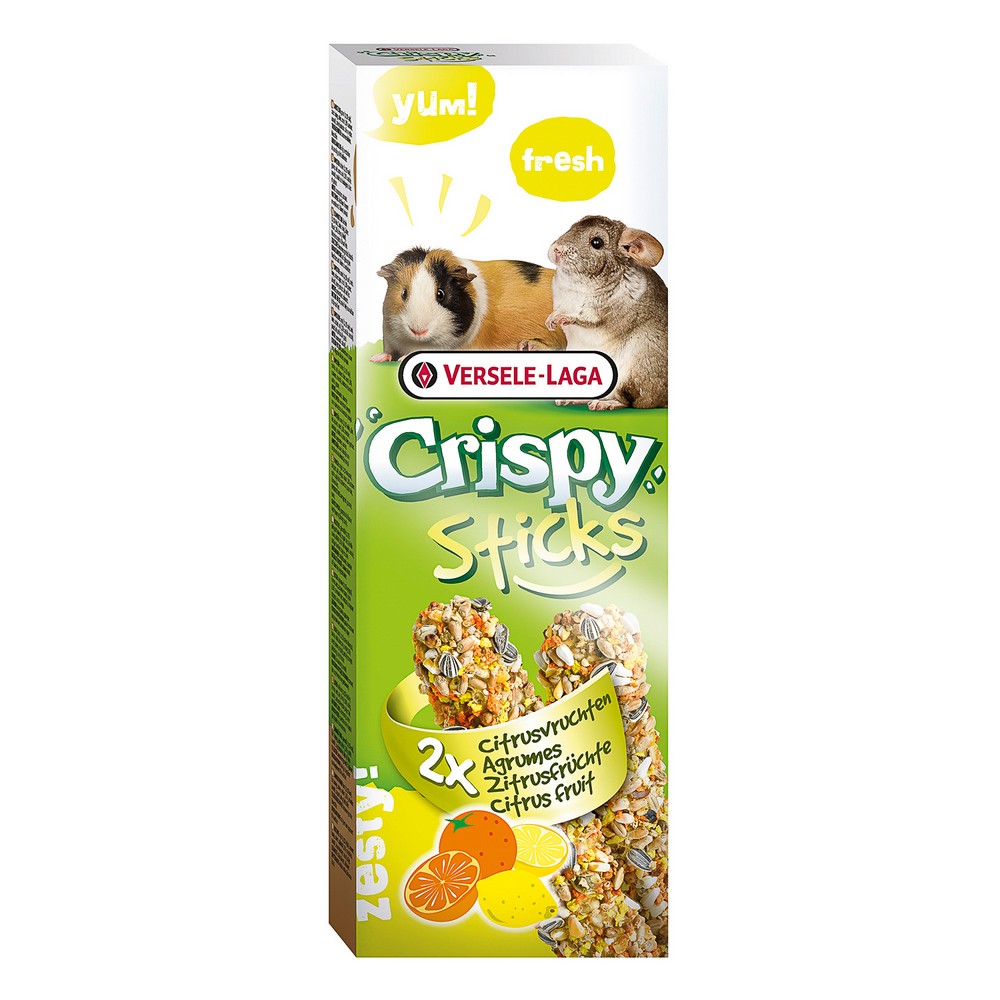 VERSELE-LAGA палочки для морских свинок и шиншилл Crispy с цитрусовыми 2х55 г (30004) (2х55 г)