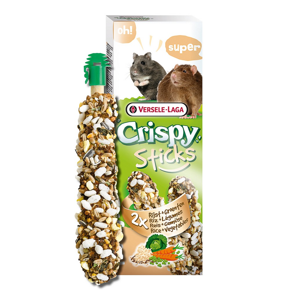 VERSELE-LAGA палочки для хомяков и крыс Crispy с рисом и овощами 2х55 г (30004) (2х55 г) VERSELE-LAGA палочки для хомяков и крыс Crispy с рисом и овощами 2х55 г (30004) (2х55 г)