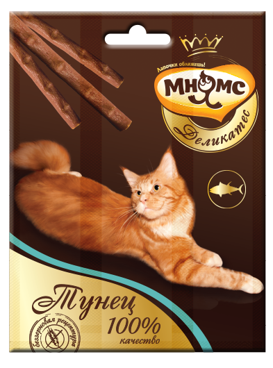 Мнямс Деликатес лакомые палочки 9 см для кошек с тунцом 3х4 г (12 г)