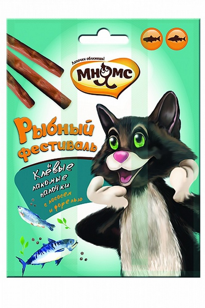 Мнямс Рыбный фестиваль для кошек (лосось, креветки, форель) 50 г (50 г)