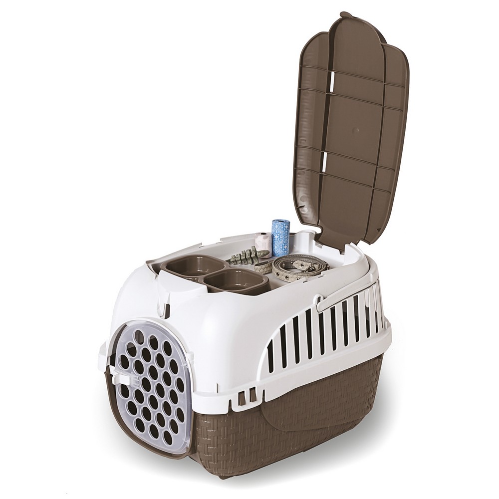 BAMA PET переноска KENNEL TOUR 52х33х34h см до 7 кг, коричневая (30003) (52х33х34 см) BAMA PET переноска KENNEL TOUR 52х33х34h см до 7 кг, коричневая (30003) (52х33х34 см)