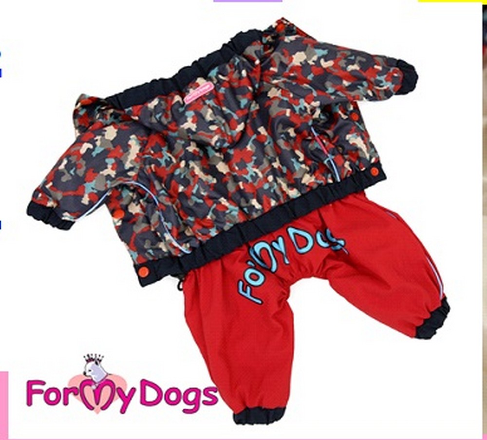 ForMyDogs Дождевик красный для мальчиков 189SS-2016 M