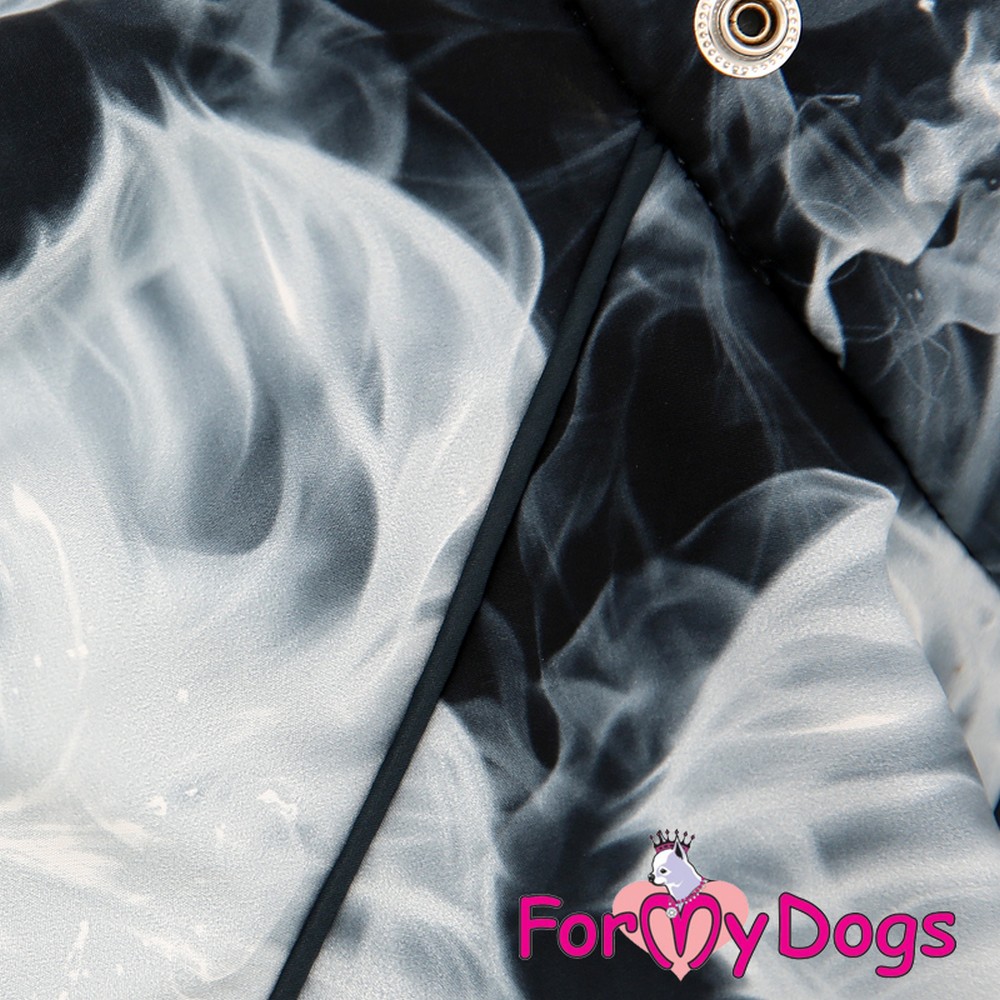 ForMyDogs Дождевик серо/черный для мальчиков 276SS-2018 M