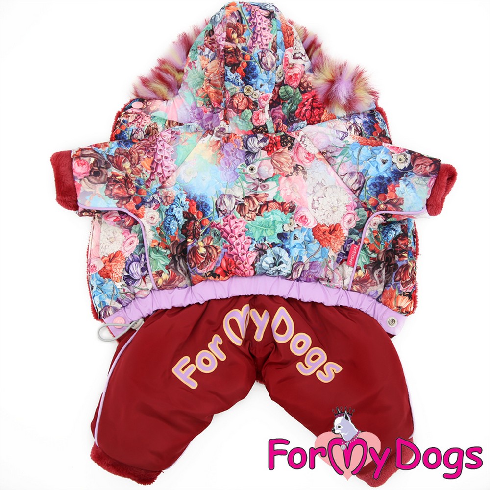 ForMyDogs Комбинезон красный для девочек FW533-2018 F