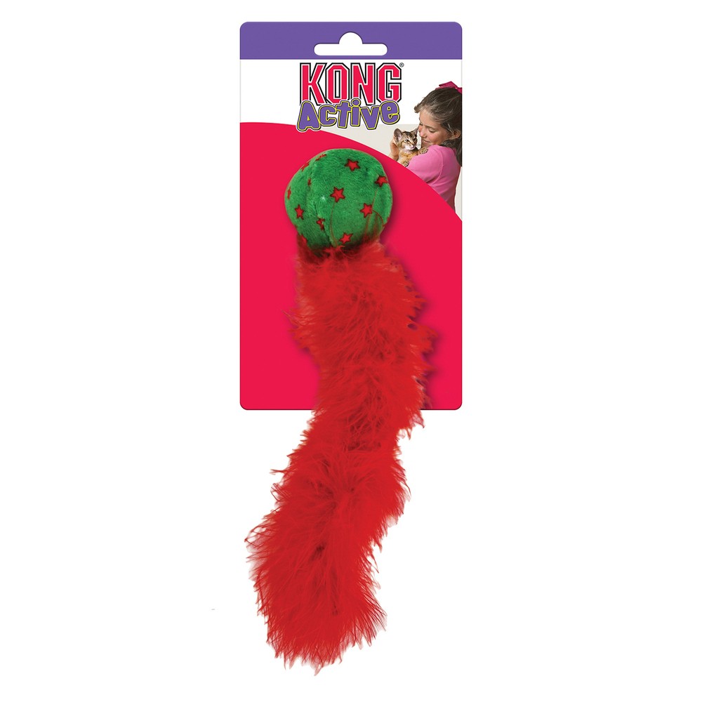KONG игрушка для кошек "ДИКИЙ ХВОСТ" 25 см в ассортименте