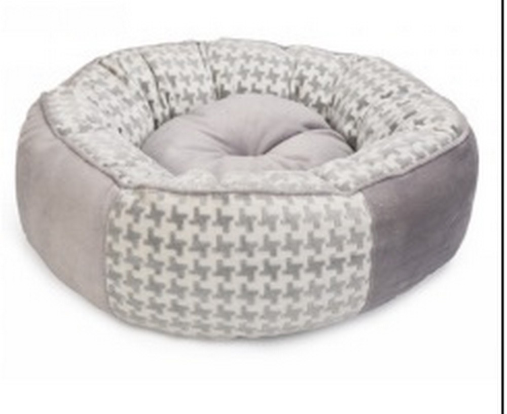 Лежак для собак PET BEDS XT-002 Grey Short Plush 50*50cm