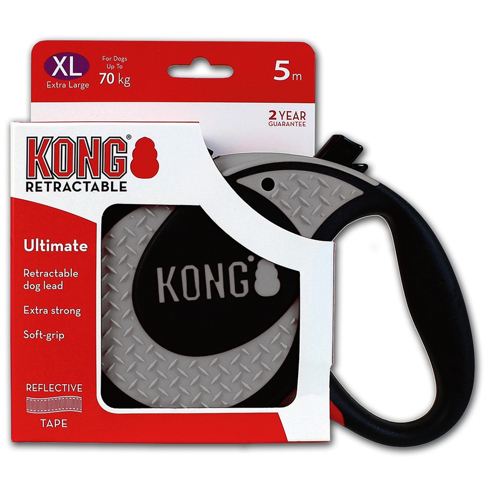 KONG РУЛЕТКА ULTIMATE XL (ДО 70 КГ) ЛЕНТА 5 МЕТРОВ СЕРАЯ KONG РУЛЕТКА ULTIMATE XL (ДО 70 КГ) ЛЕНТА 5 МЕТРОВ СЕРАЯ
