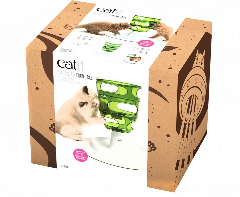 Кормушка для кошек Hagen Catit Senses 2.0 Food Tree 24x27x24,5 см Зеленая Кормушка для кошек Hagen Catit Senses 2.0 Food Tree 24x27x24,5 см Зеленая