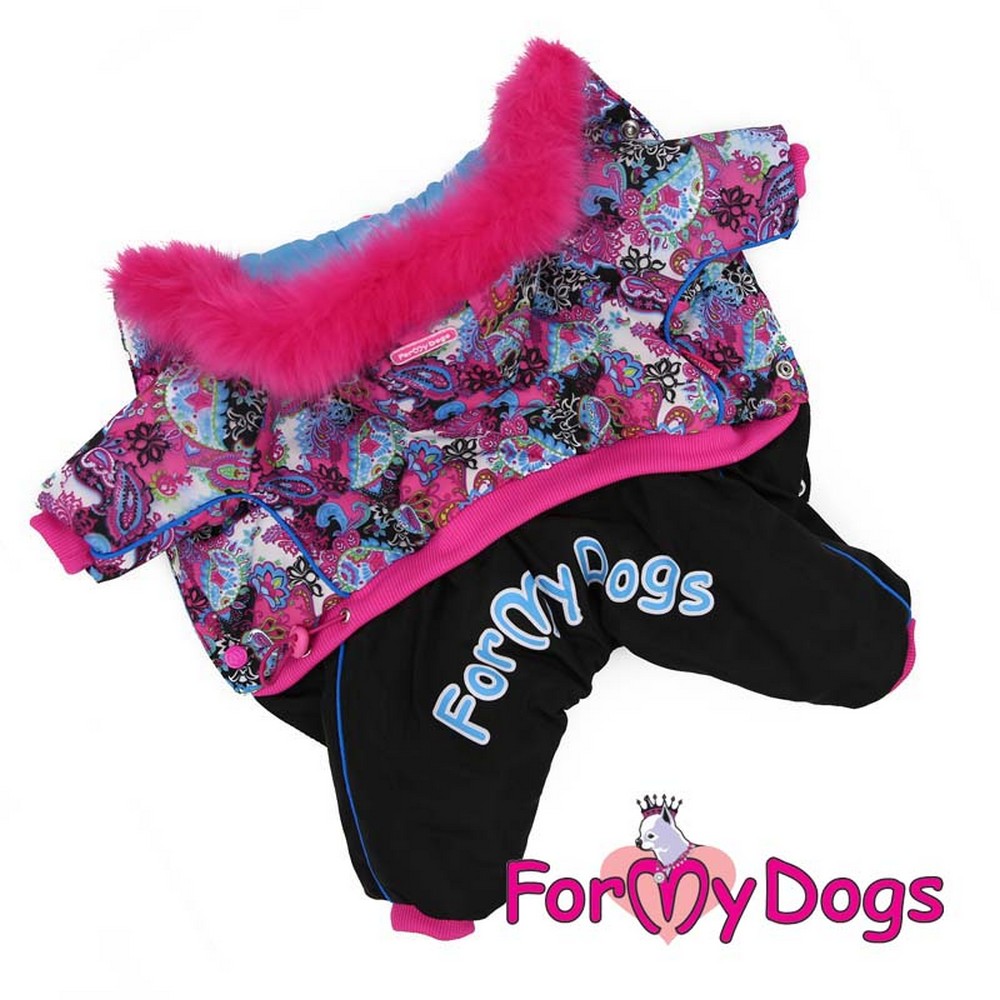 ForMyDogs Комбинезон черно/розовый для девочек р.16 FW340-2018F