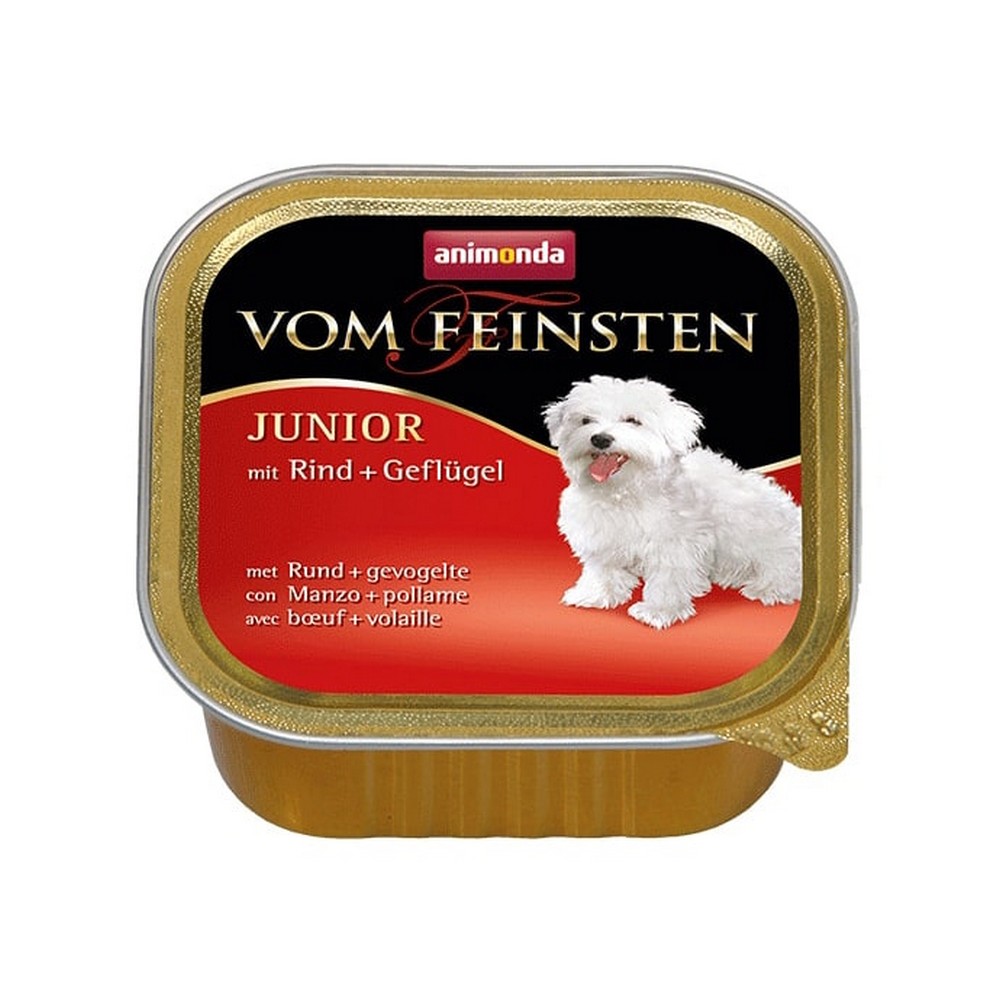 Animonda VOM FEINSTEN JUNIOR консерва для щенков с говядиной и мясом домашней птицы Ламистер 150гр