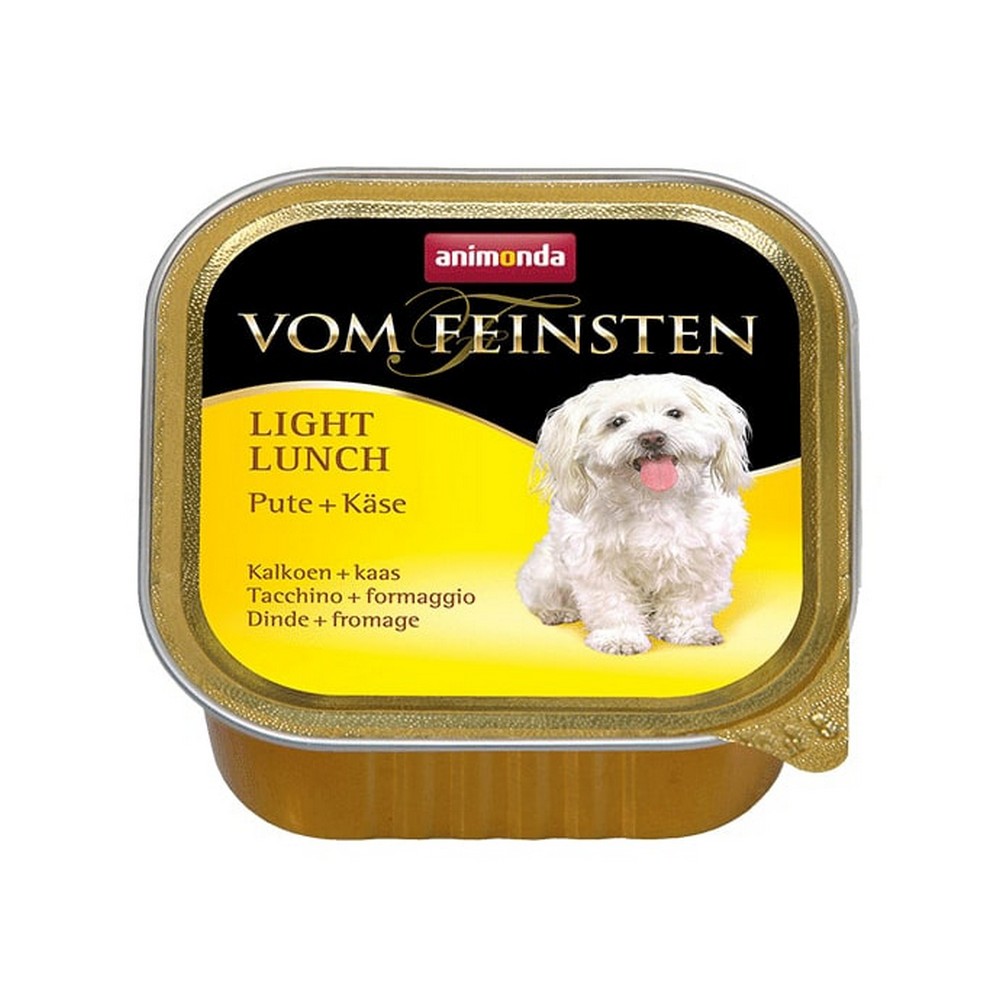 Animonda VOM FEINSTEN LIGHT LUNCH консерва для собак облегченное с индейкой и сыром Ламистер 150гр