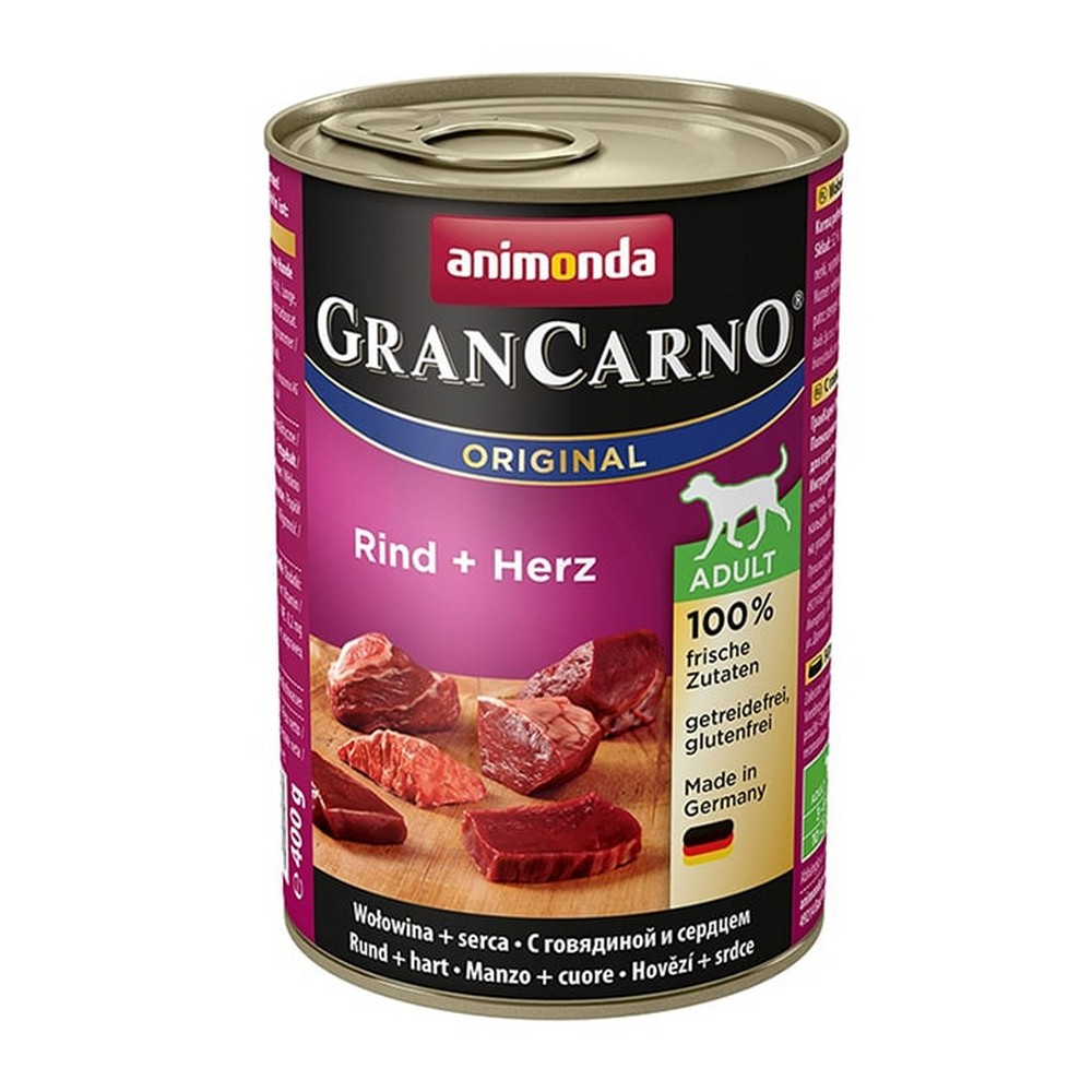 Animonda GRAN CARNO ORIGINAL ADULT консерва для собак с говядиной и сердцем (банка)