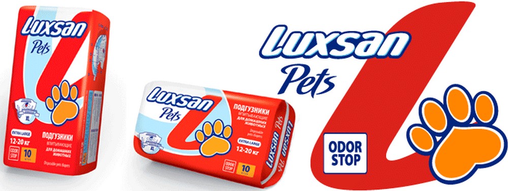 Подгузники LUXSAN Premium для животных Xlarge 12-20 кг №10 /10шт