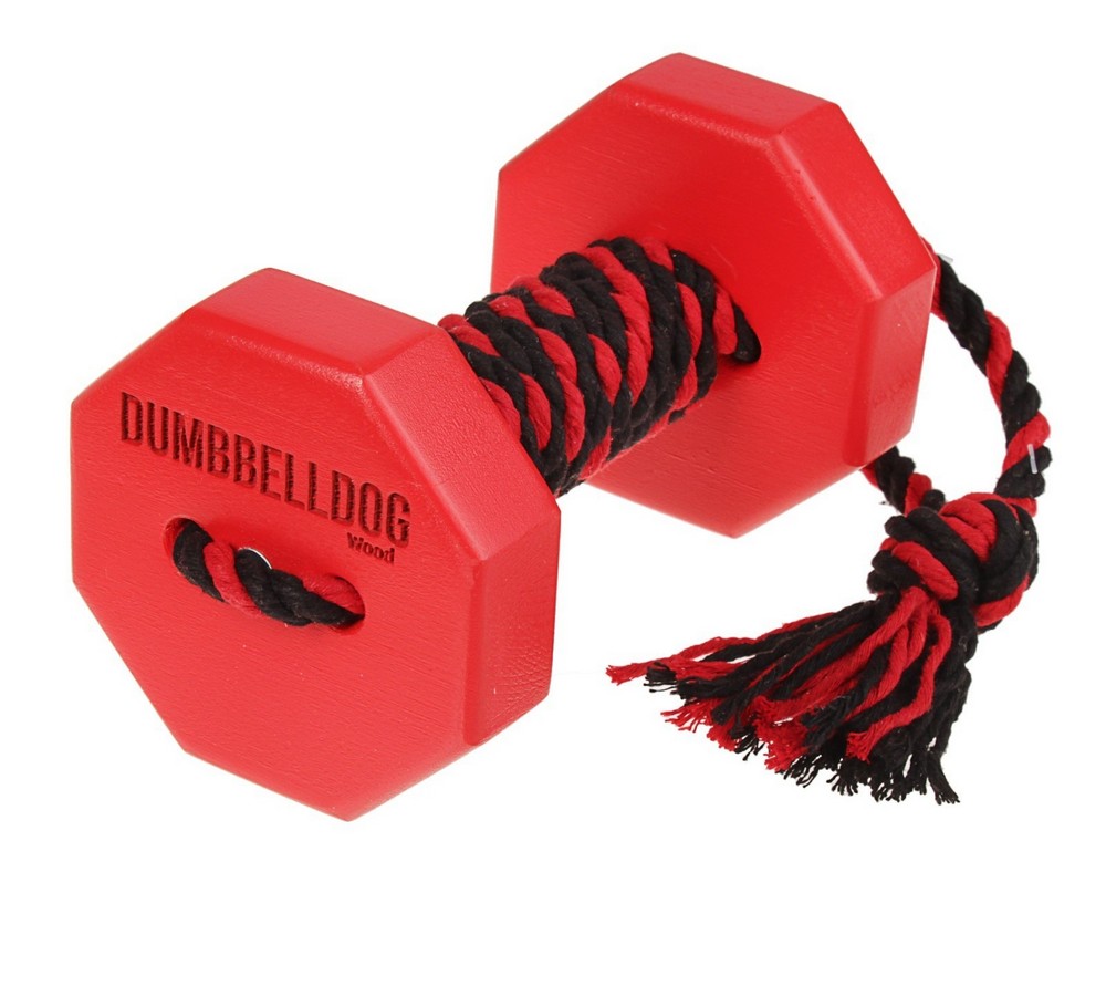DOGLIKE Снаряд для апортировки Dumbbelldog wood большой 1000гр дерево с этикеткой