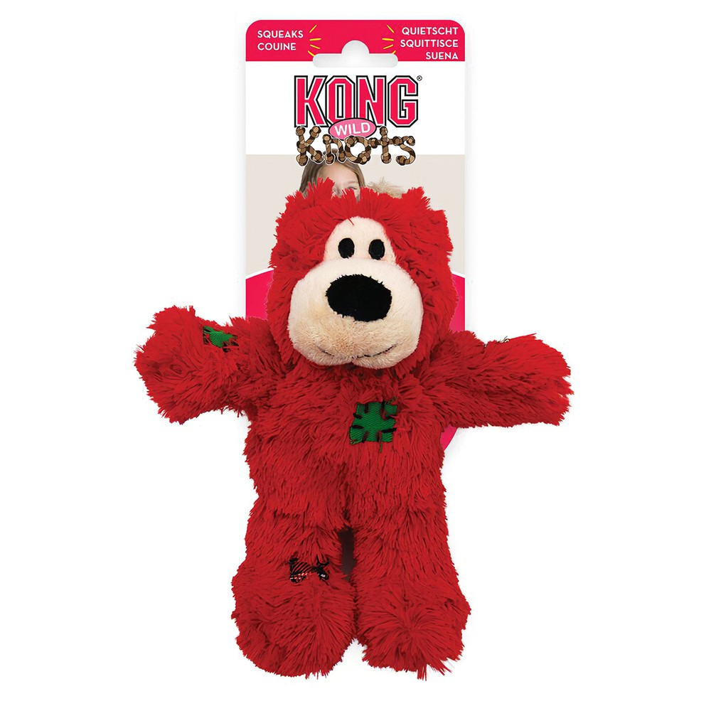 KONG Holiday игрушка для собак Wild Knots Мишка 12см