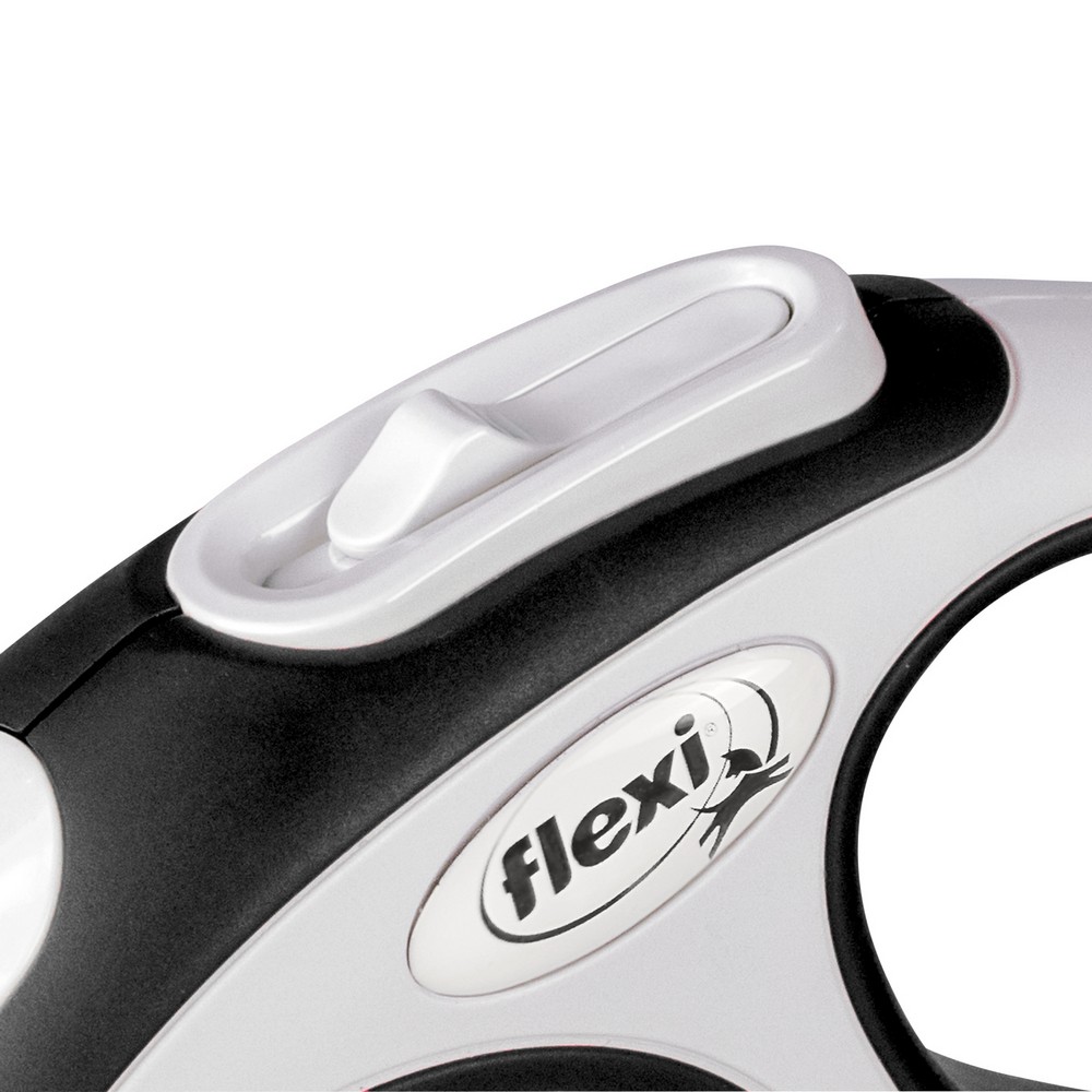 FLEXI рулетка New LINE Comfort XS(до 8 кг) трос 3 м серый/черный