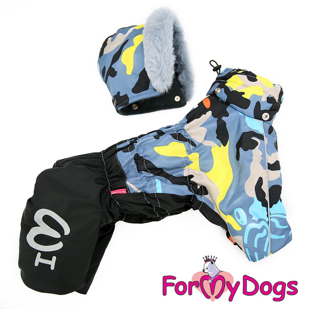 ForMyDogs Комбинезон черно/серый для мальчиков FW462-2017M