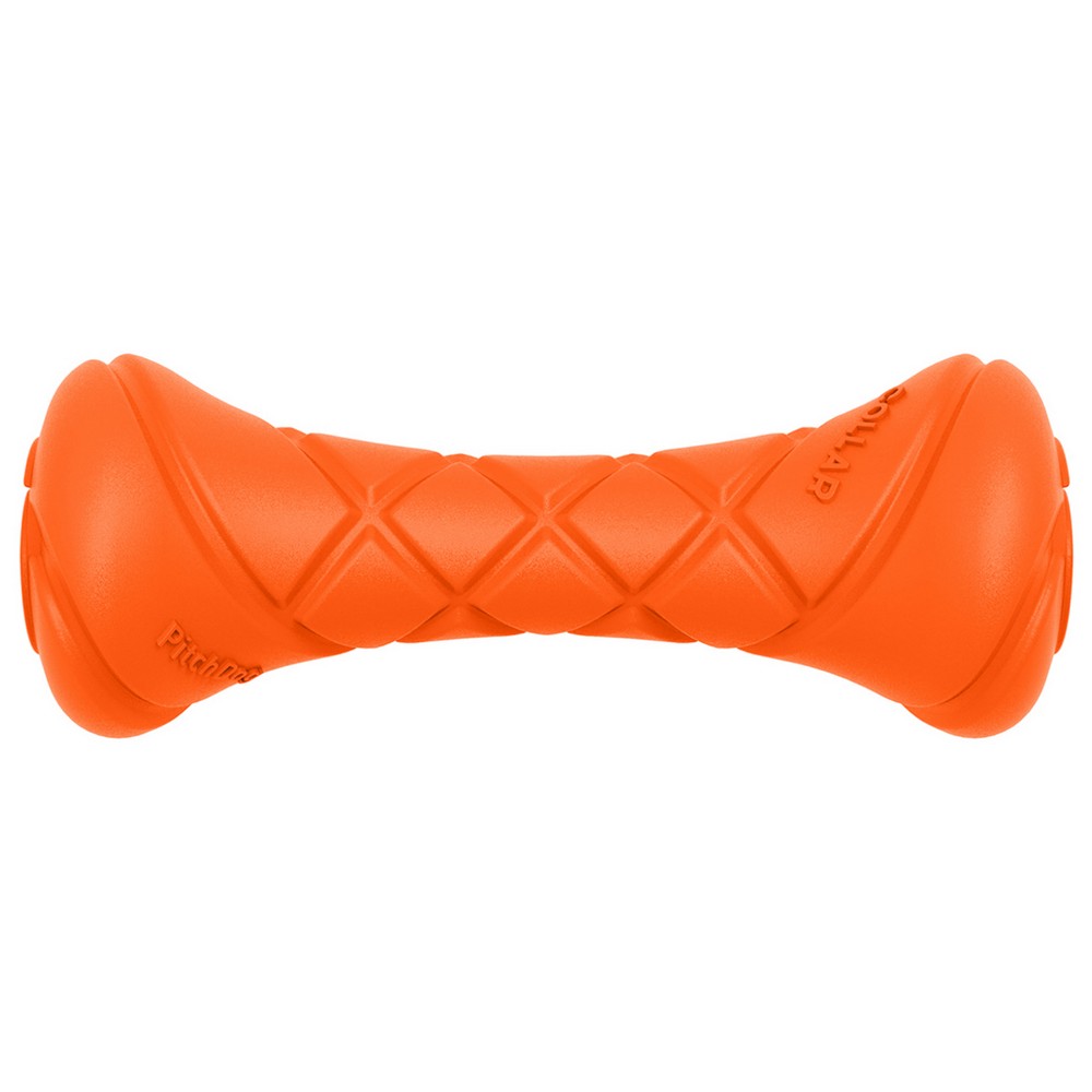 PitchDog игрушквая гантель для апортировки для собак длина 19 см, диаметр 7 см, оранжевый