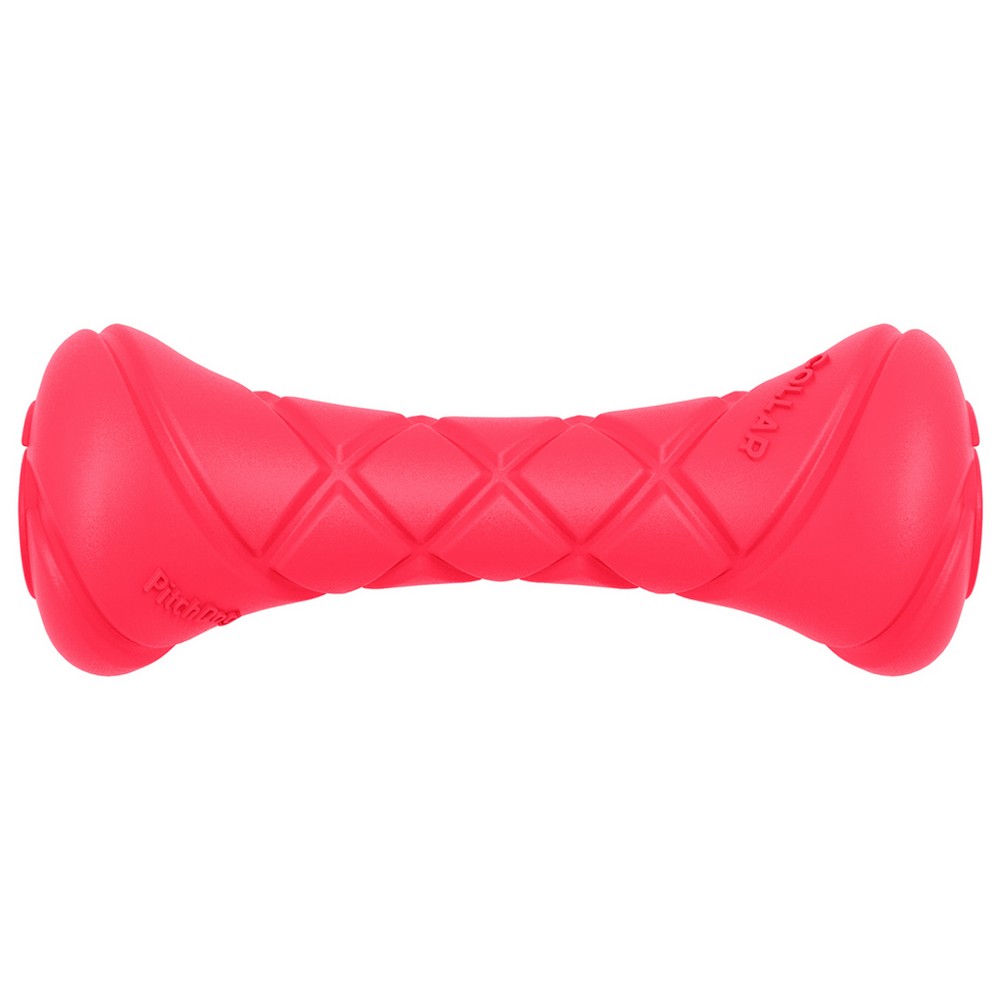 PitchDog игрушквая гантель для апортировки для собак длина 19 см, диаметр 7 см, розовая