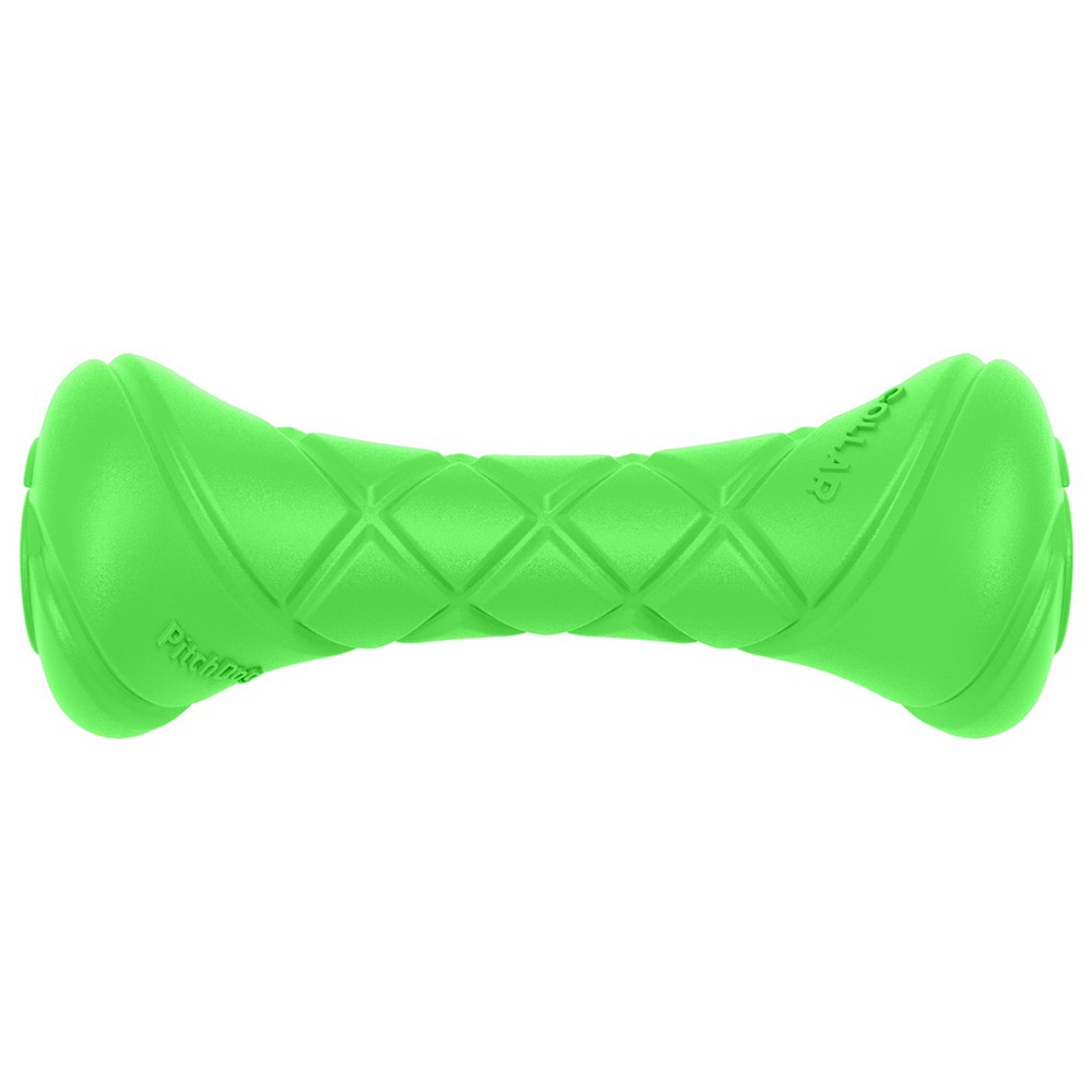 PitchDog игрушквая гантель для апортировки для собак длина 19 см, диаметр 7 см, зеленый