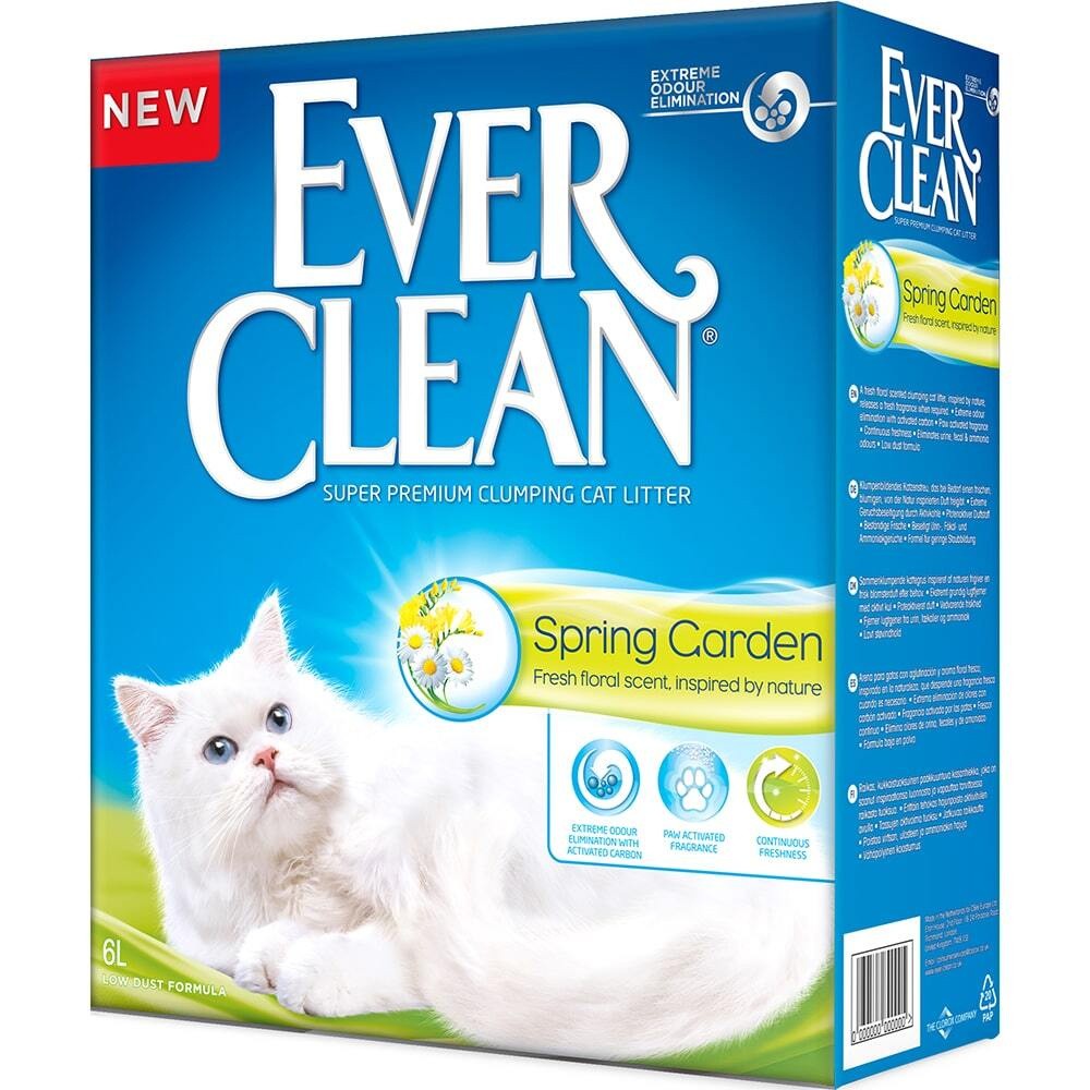 EVER CLEAN Spring Garden Наполнитель комкующийся для кошек с ароматом Весеннего сада