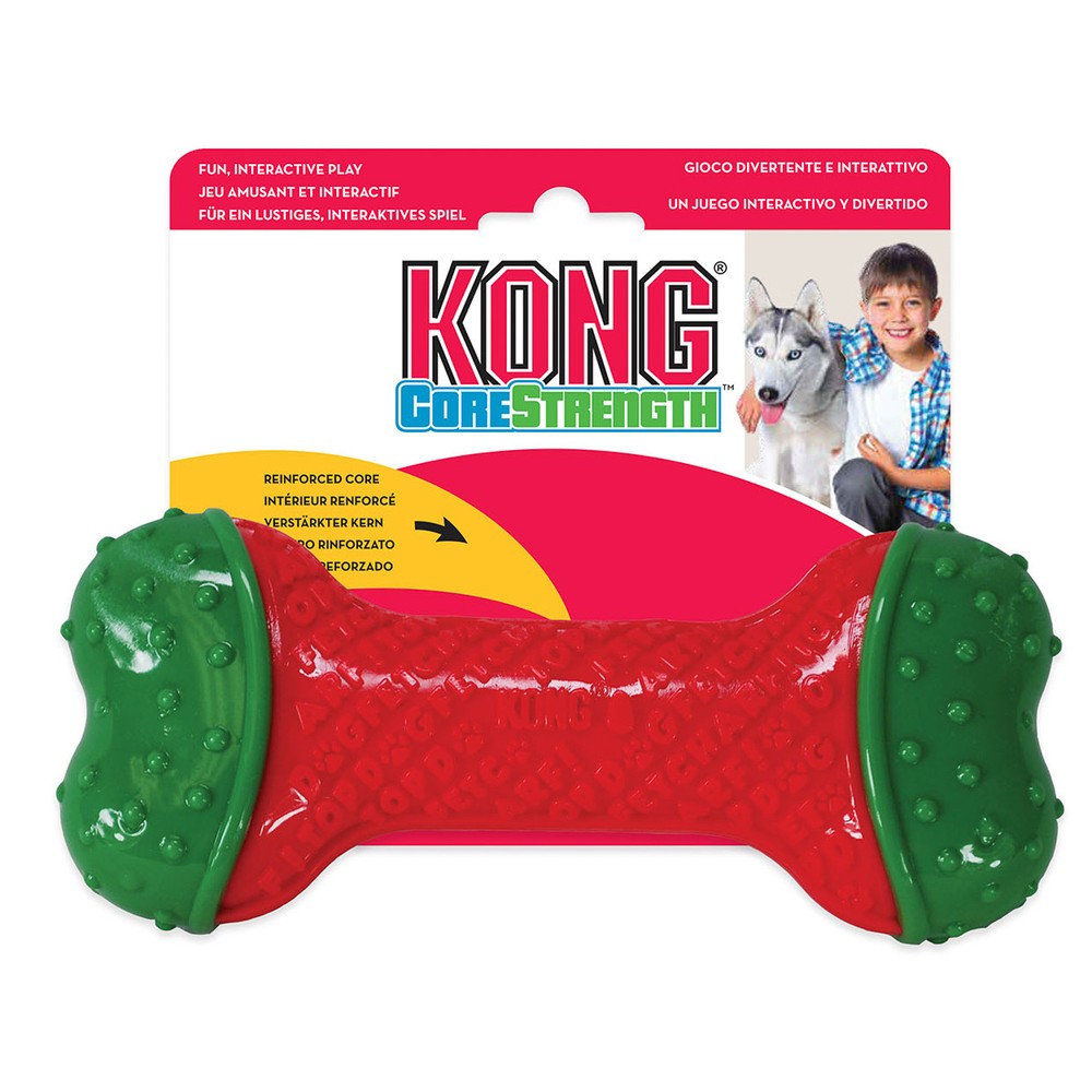 KONG Holiday игрушка для собак CoreStrength Косточка 14см