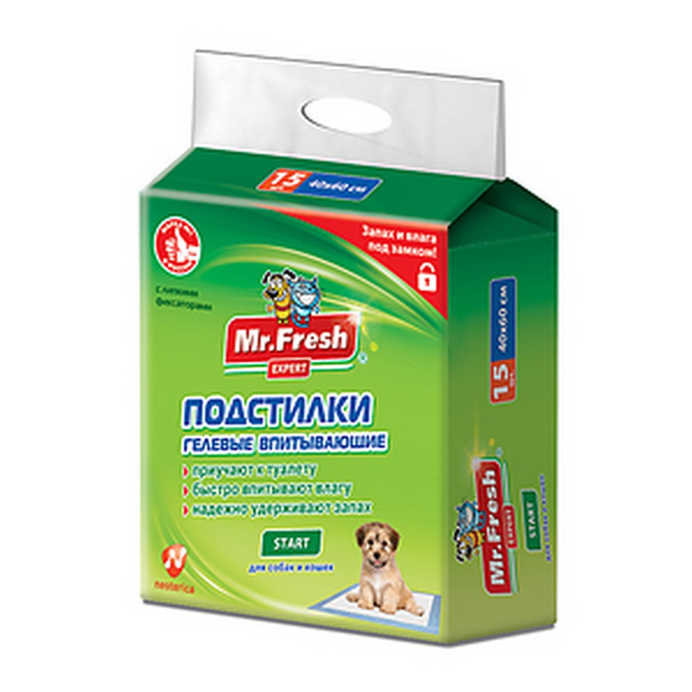 Mr.Fresh Expert Подстилки для приучения к месту Start