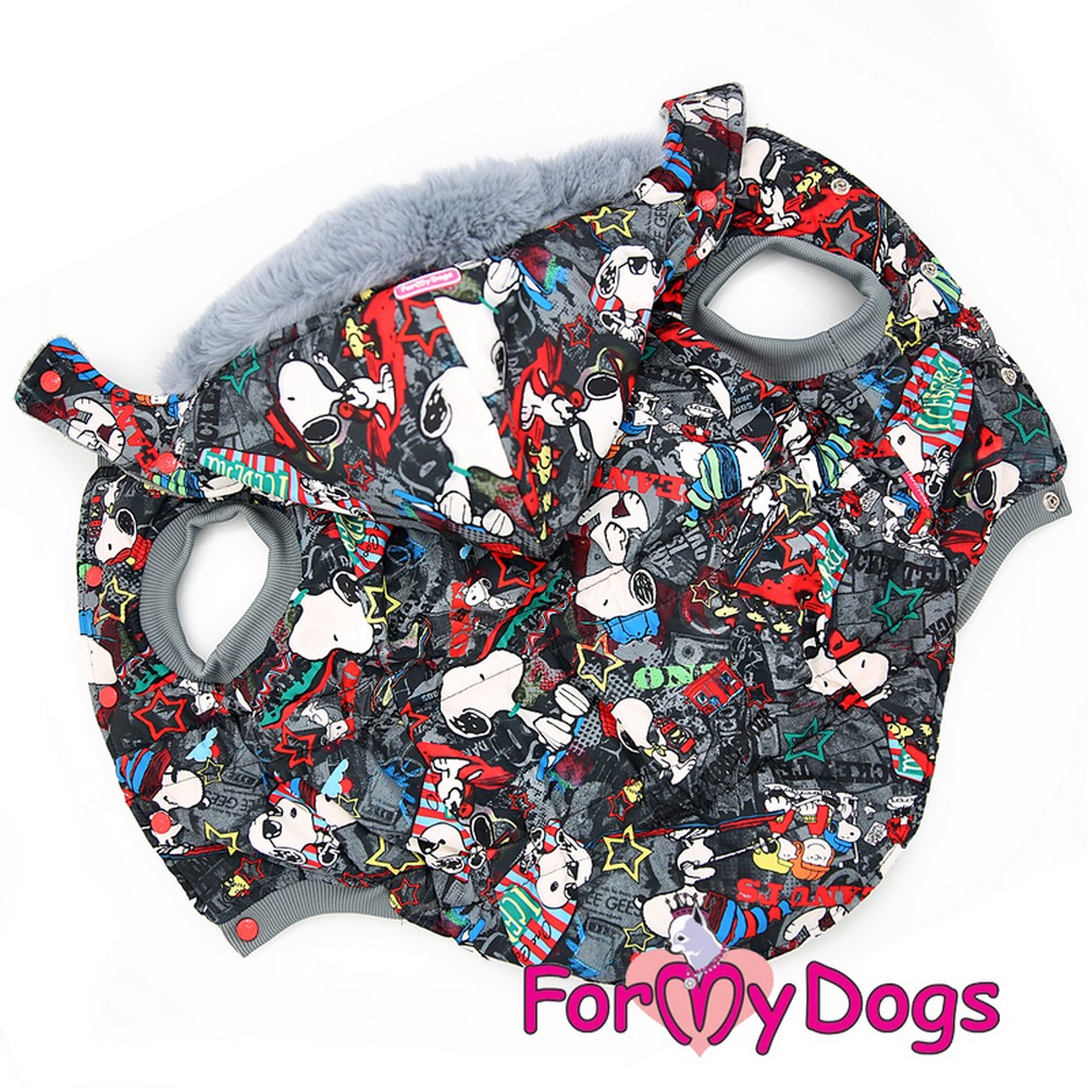 ForMyDogs Куртка "Снупи" серая