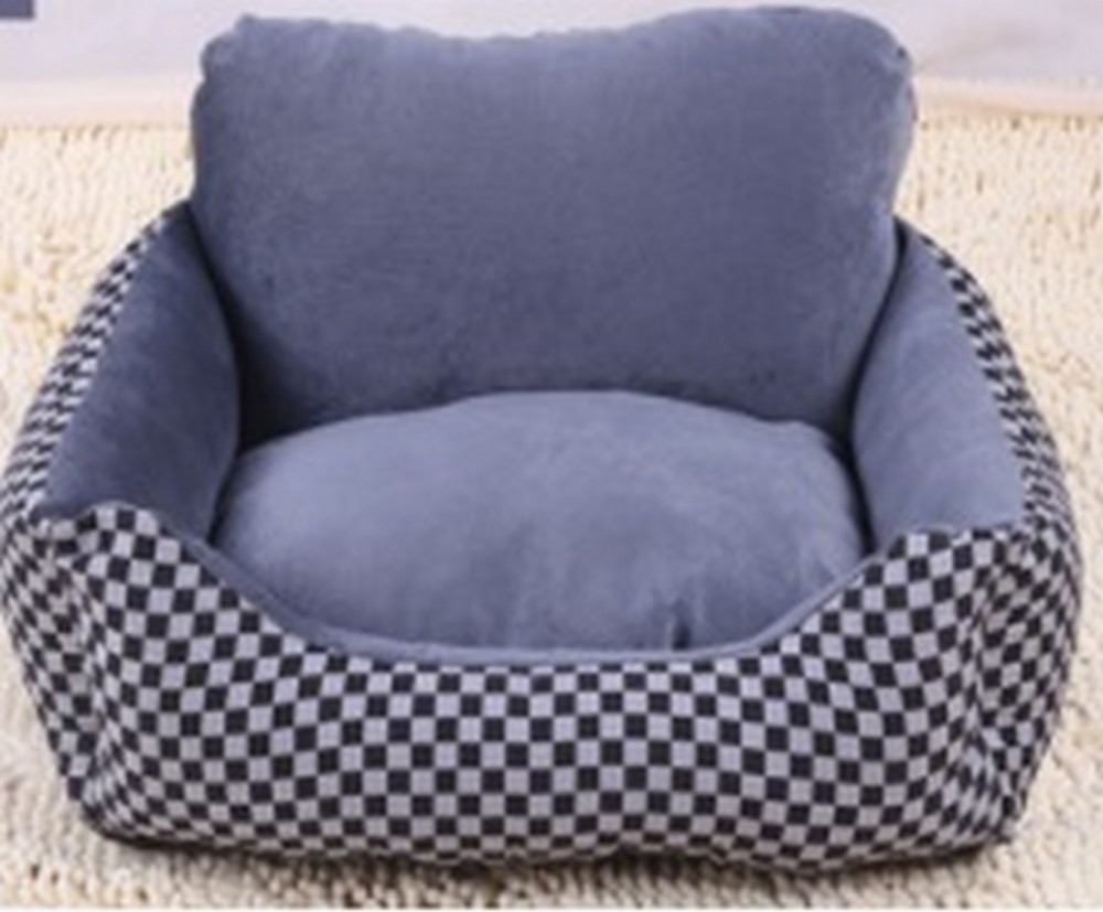 Лежак для собак PET BEDS PJBE-02 Black+Grey Canvas 120*90*25cm